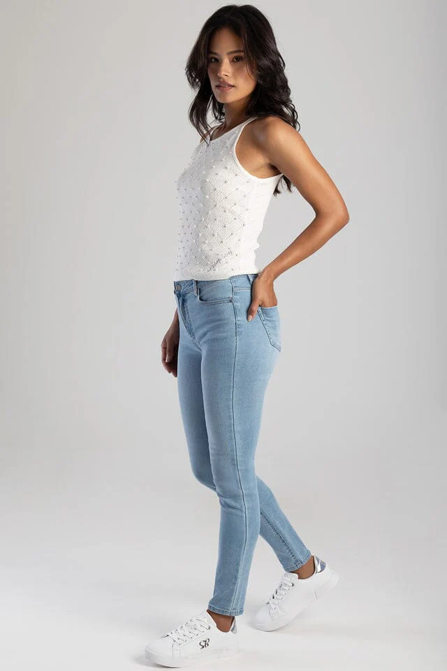 Sissy Boy Womens Renee Skinny Jean Light Vintage - Image 3