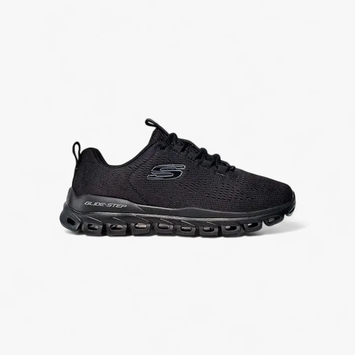 Skecher Mens Glide Step Sneaker Black - Image 4