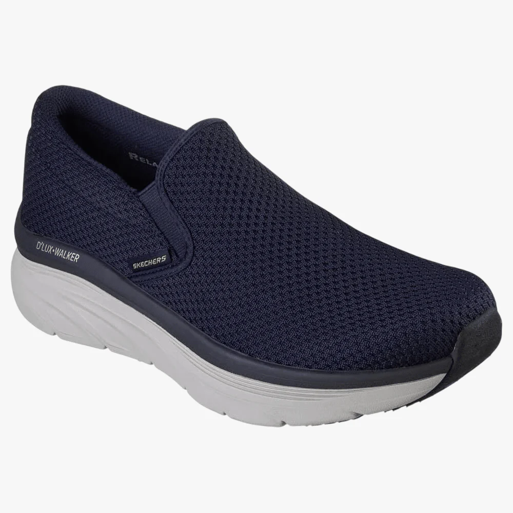 Skechers Mens D'lux Walker Sneaker Navy