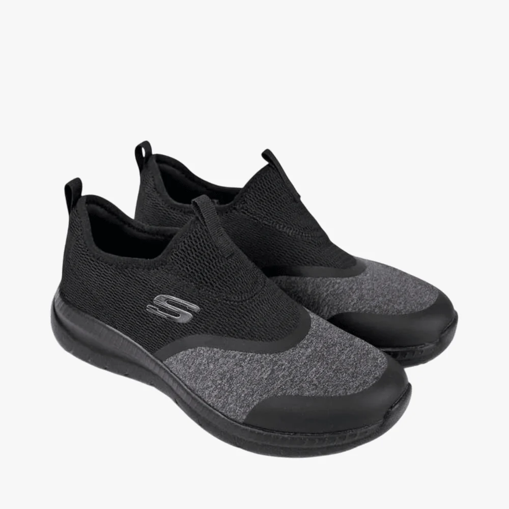 Skechers Womens Bountiful Sneaker Black Black