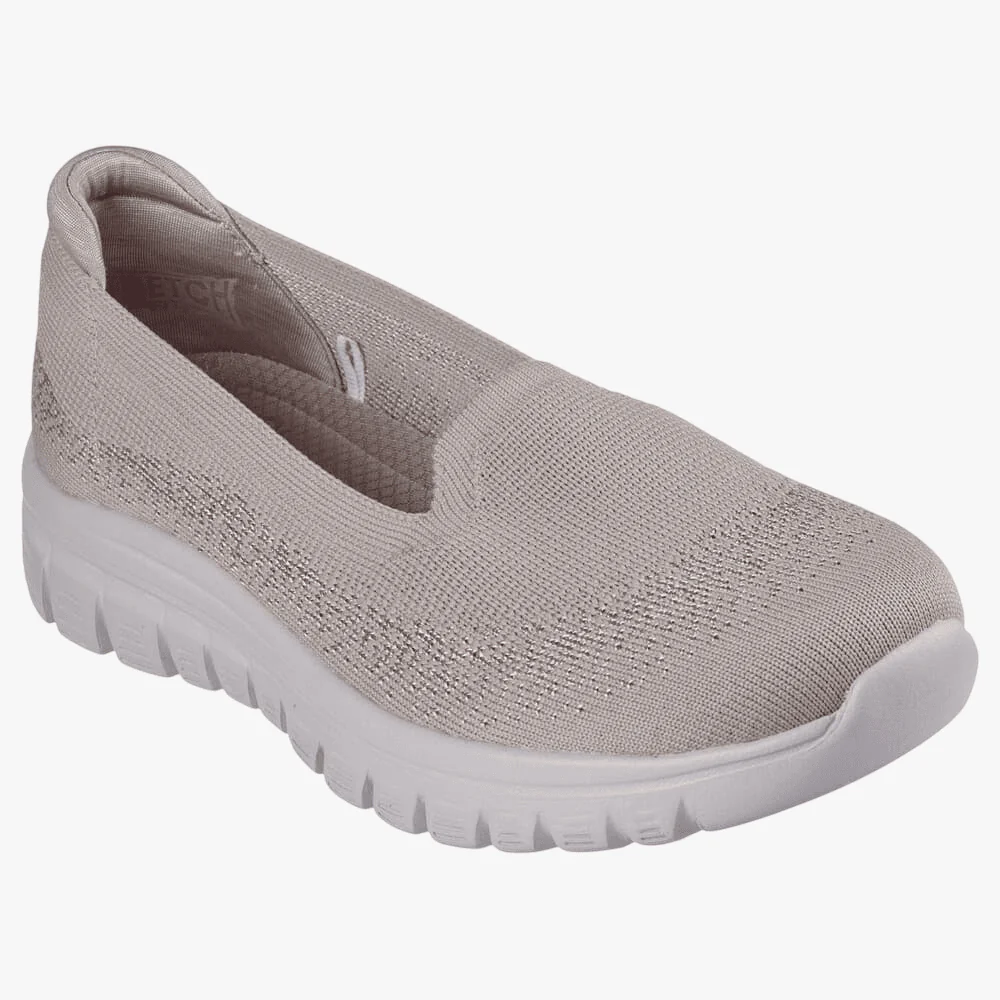 Skechers Womens Graceful Sneaker Taupe