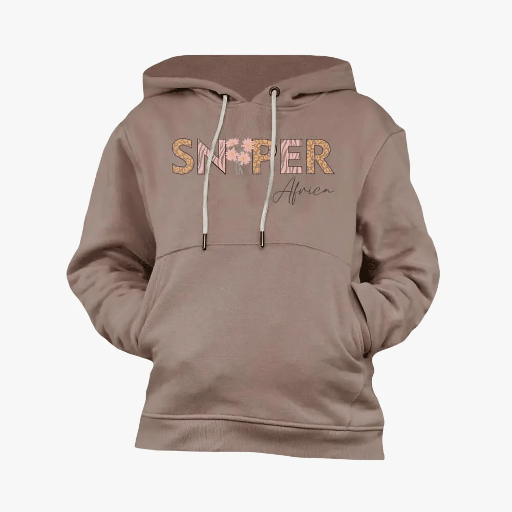 Sniper Girls Flower Hoody Stone