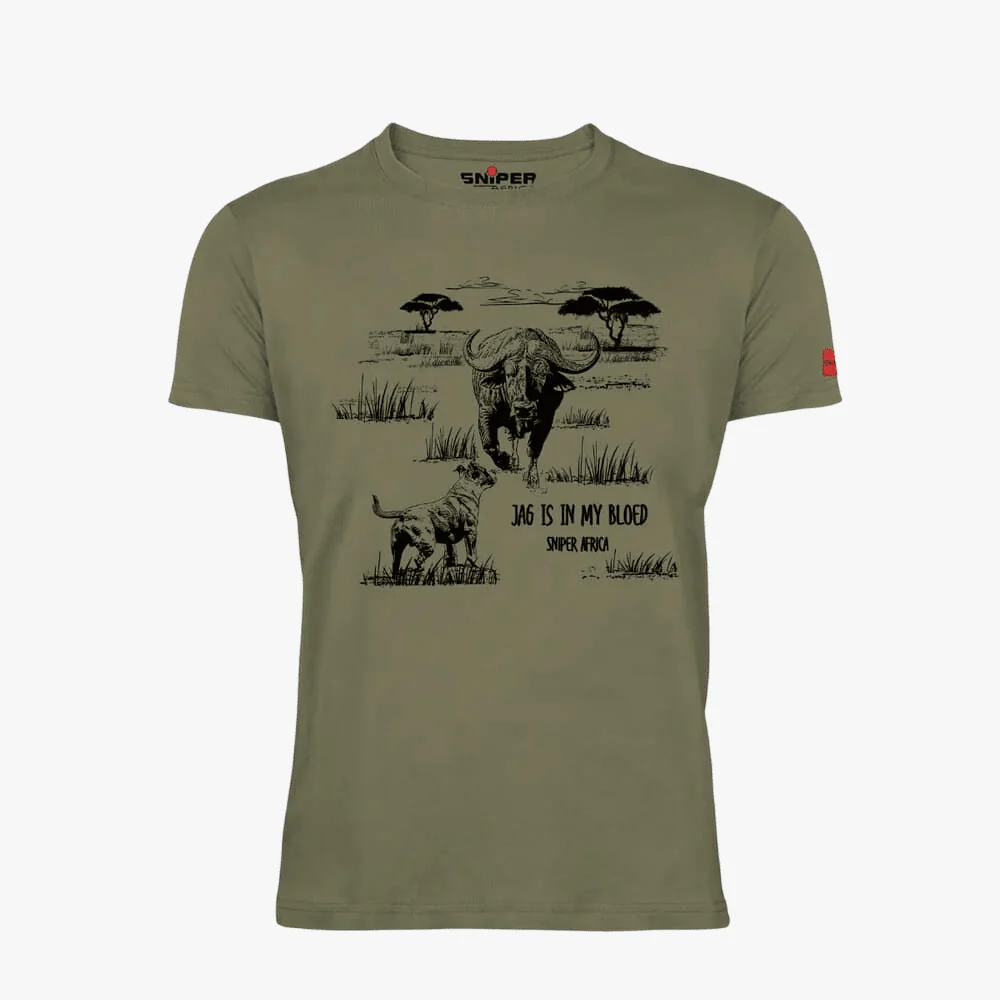Sniper Mens Vintage Short Sleeve Tee Khaki