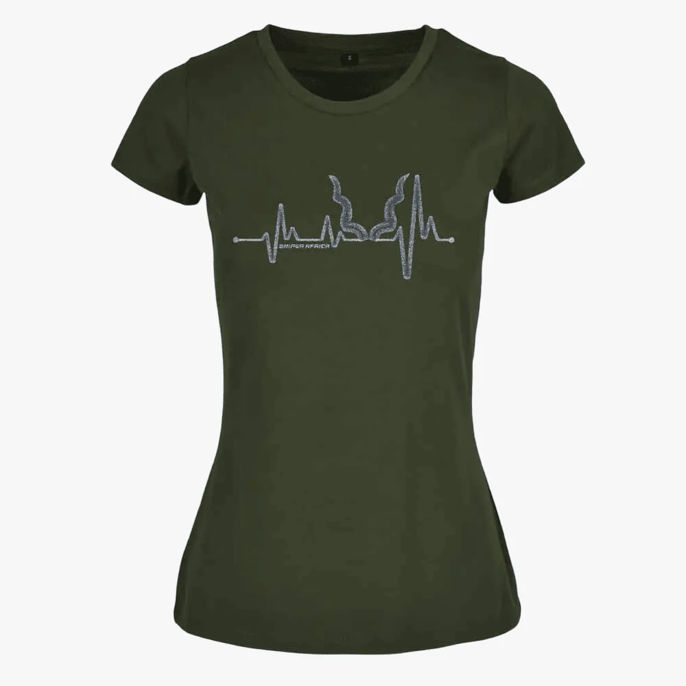 Sniper Womens Pulse Short Sleeve Tee Olive