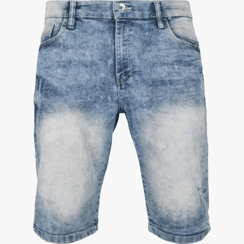 Soviet Boys General Denim Shorts Blue Marble