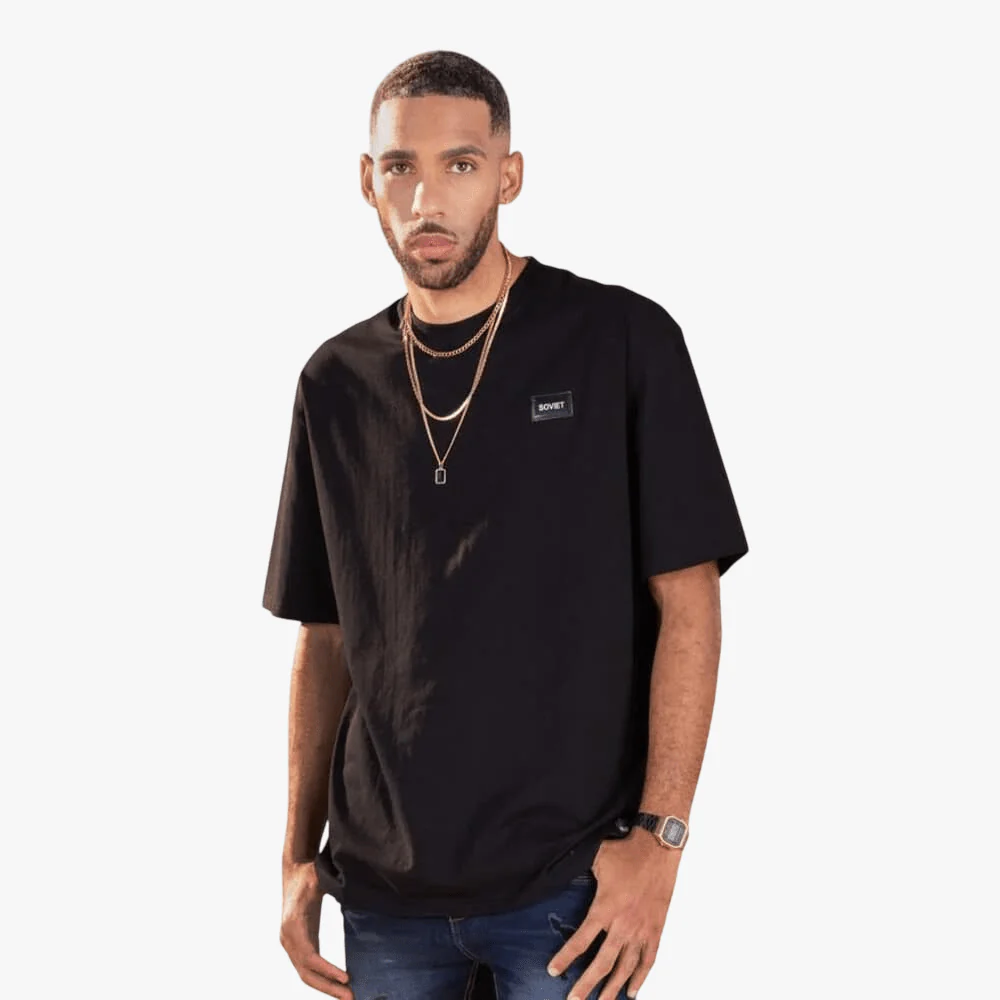 Soviet Mens Jin Short Sleeve Tee Black