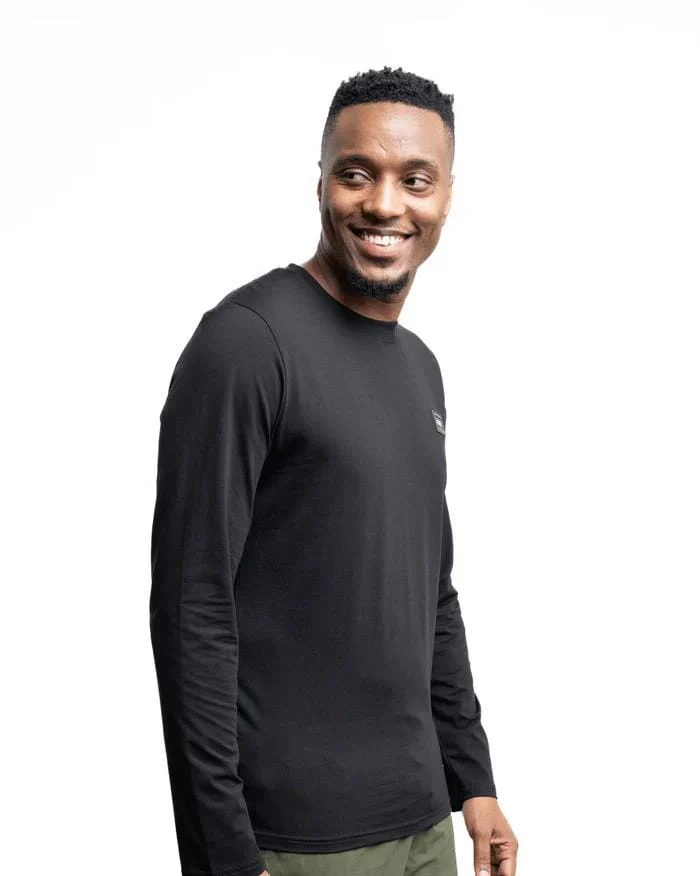 Soviet Mens Kobi Long Sleeve Tee Black