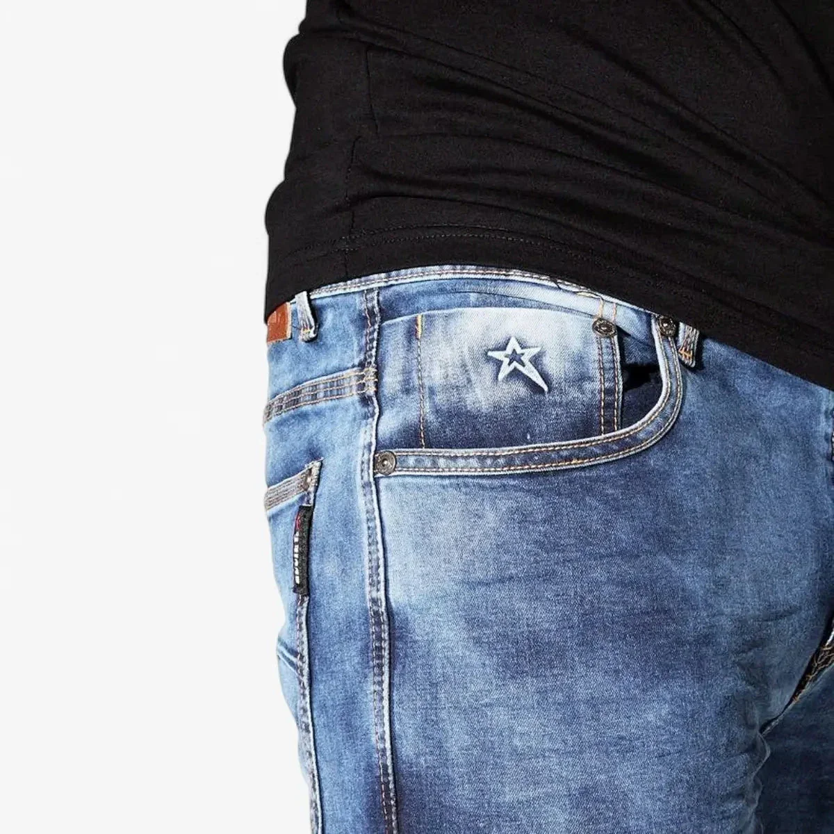 Soviet Mens Terminator #4 Skinny Jean Indigo - Image 3
