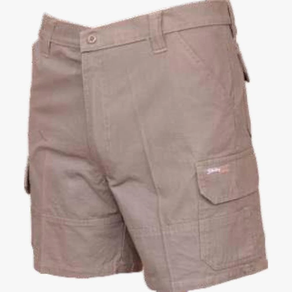 Sterling Mens Cargo Canvas Shorts 08 Khaki