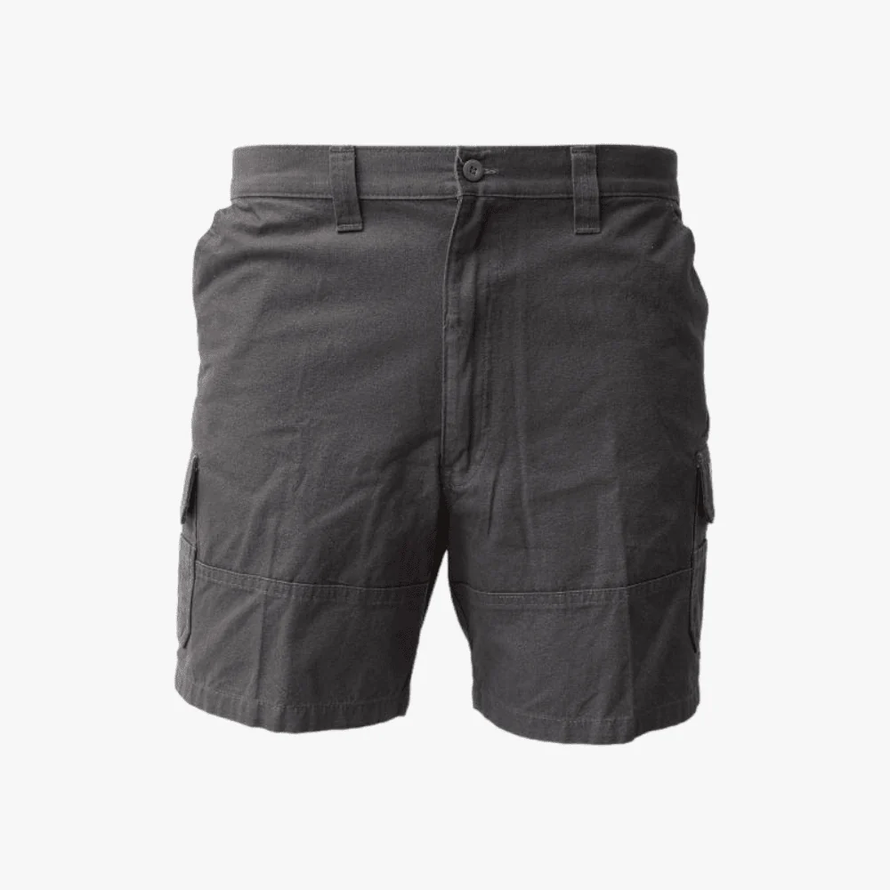 Sterling Mens Cargo Canvas Shorts Surcharge 97 Charcoal