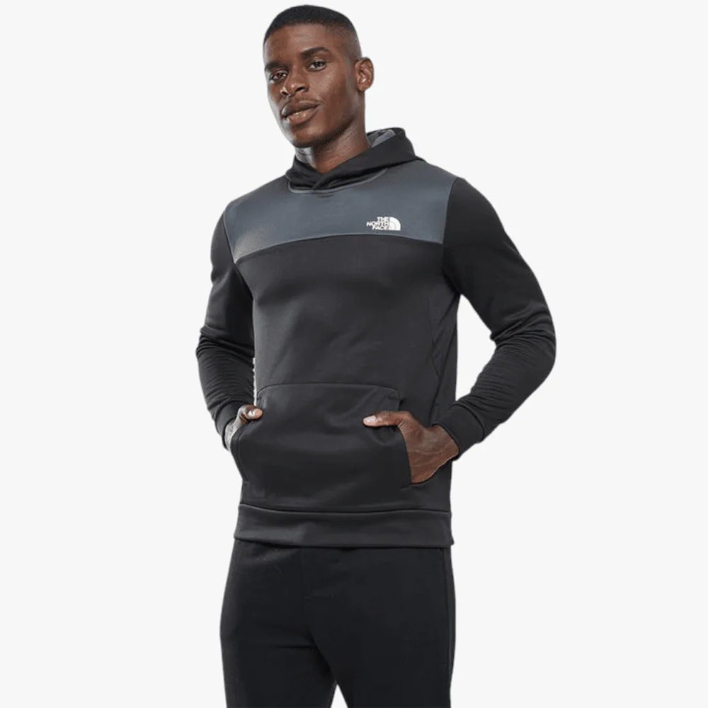 The North Face Men Reaxion Fleece Po Hoodie Black Grey