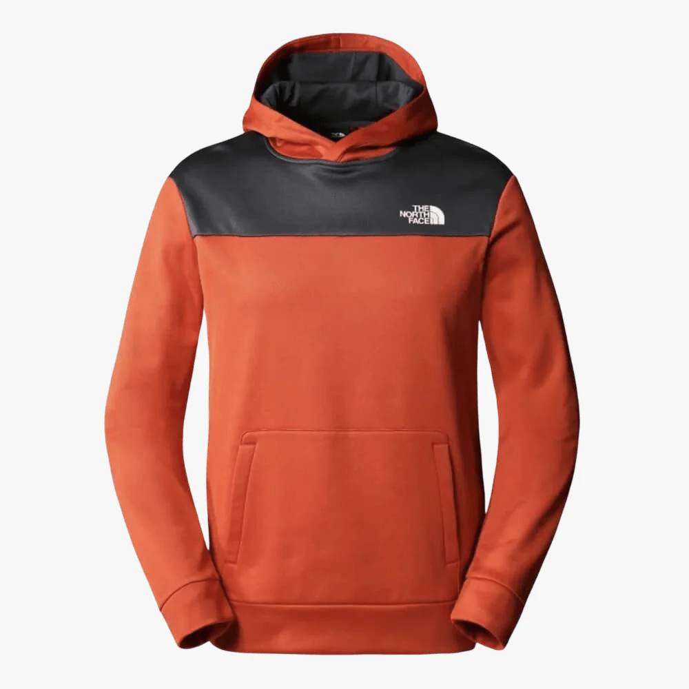 The North Face Mens Reaxion Fleece Pull Over Hoodie Bronze Asphalt Grey