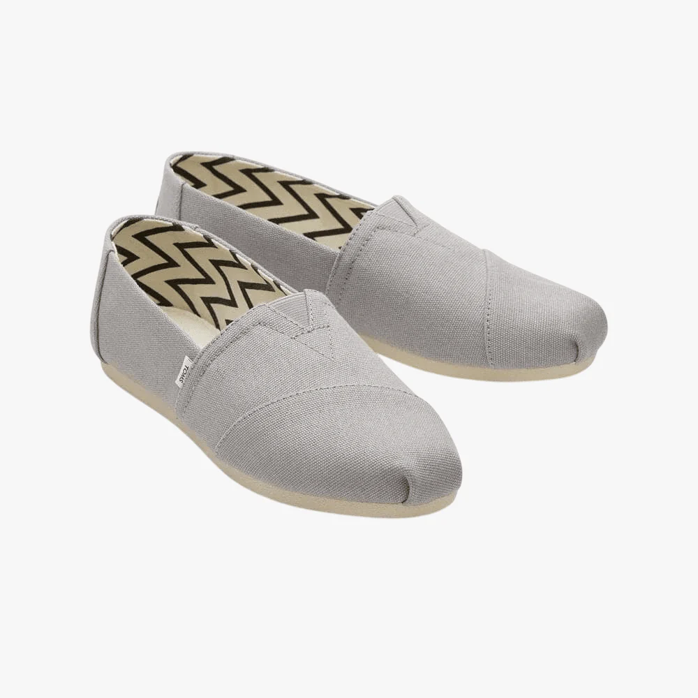Toms Womens Alpargata Classic Shoe Grey