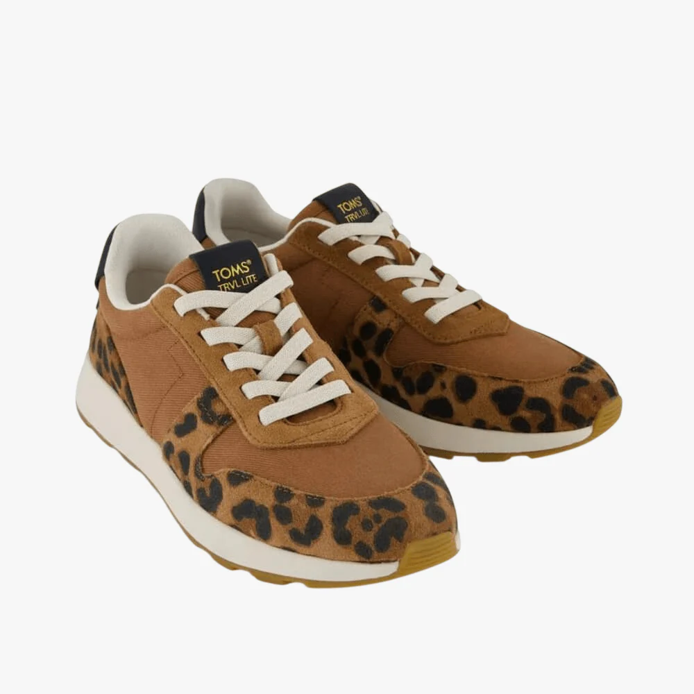 Toms Womens Travel Lite Retro Sneaker Brown Sugar