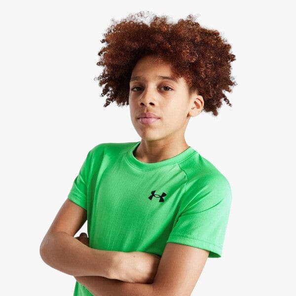 Under Armour Boys Tech 2.0 Short Sleeve Tee 300 Lime - Image 4