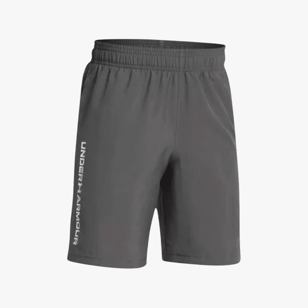 Under Armour Boys Woven Wdmk Shorts 025 Grey
