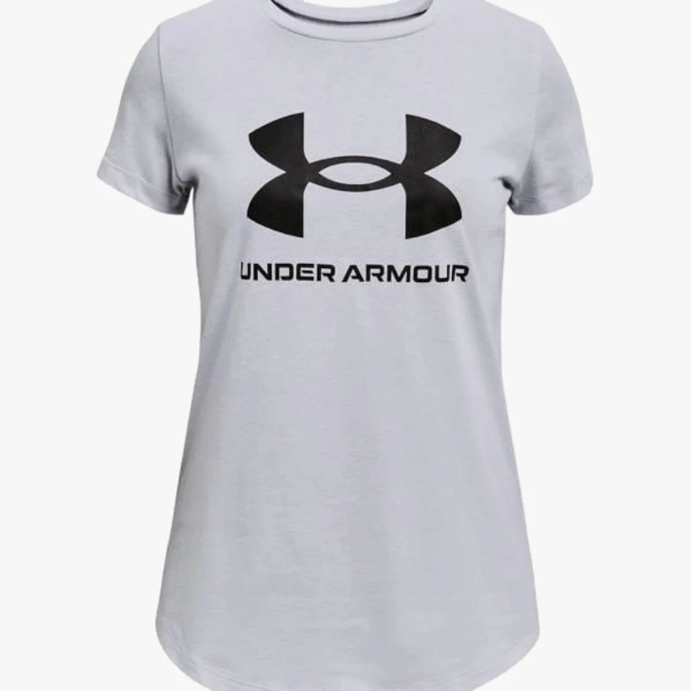 Under Armour Girls Live Sportstyle Graphic Short Sleeve Tee 011 Grey