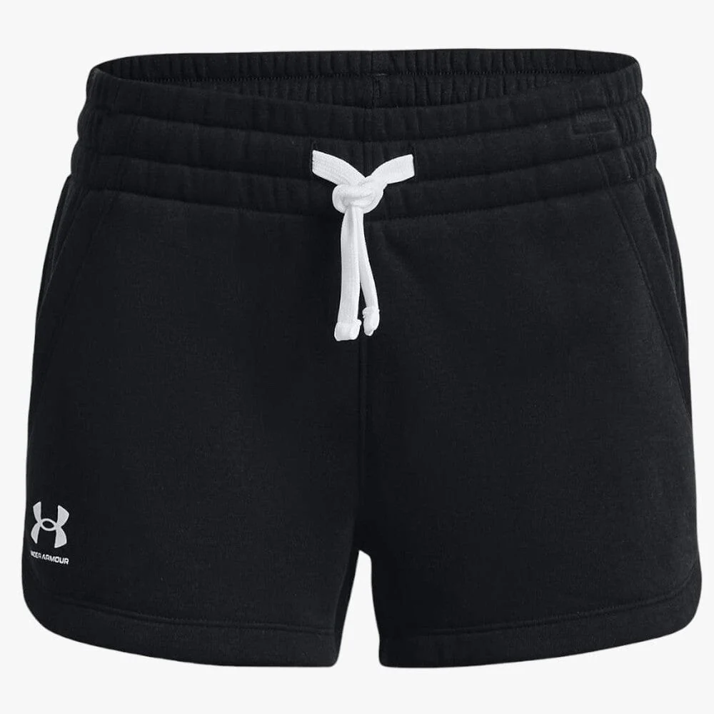 Under Armour Girls Rival Fleece Shorts 001 Black