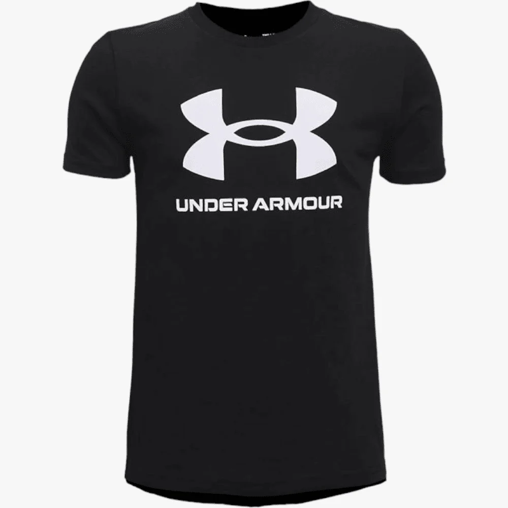 Under Armour Kids Sportstyle Logo Short Sleeve Tee 001 Black