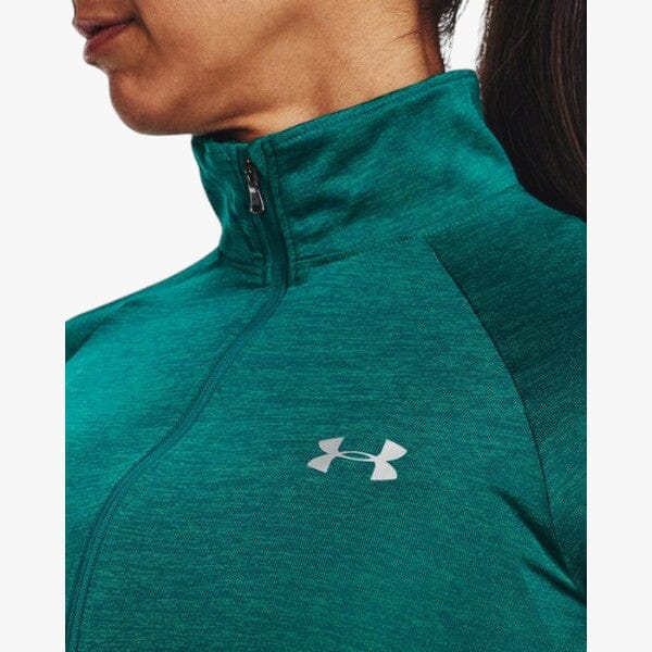 Under Armour Ladies New Tech 1/2 Zip 722 Blue - Image 3