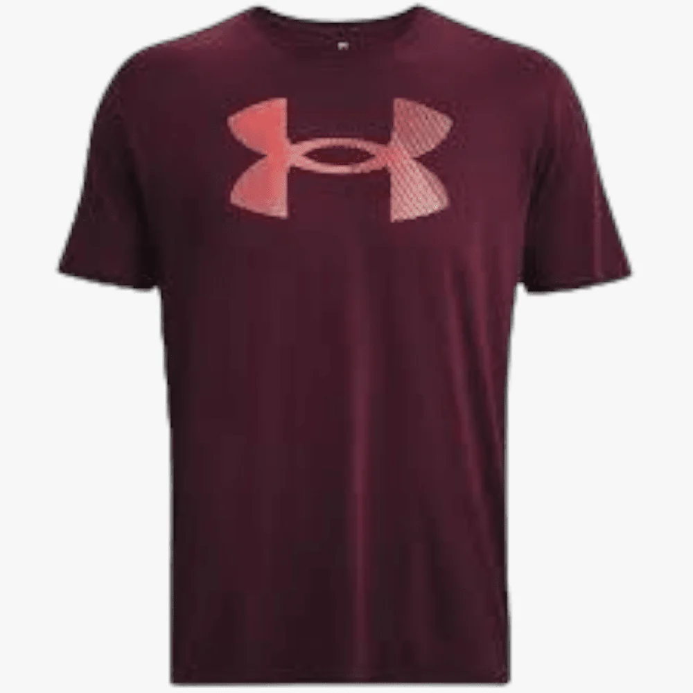 Under Armour Mens Big Logo Fill Short Sleeve Tee 600 Grape