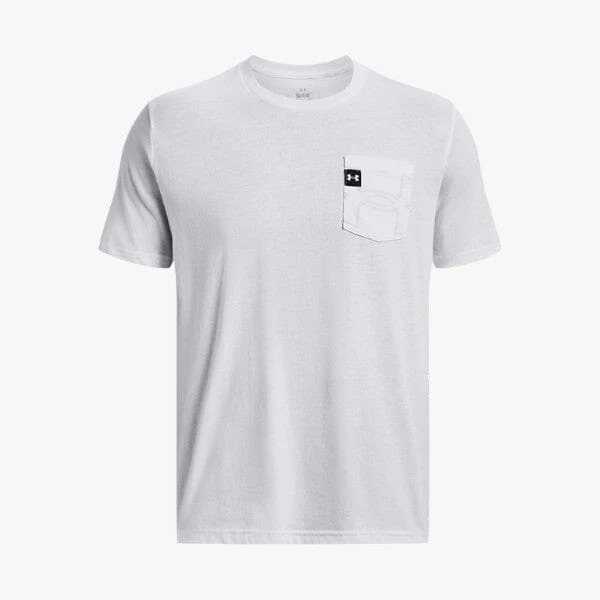 Under Armour Men's Elevated Pocket Short Sleeve Tee 100 White - Image 5