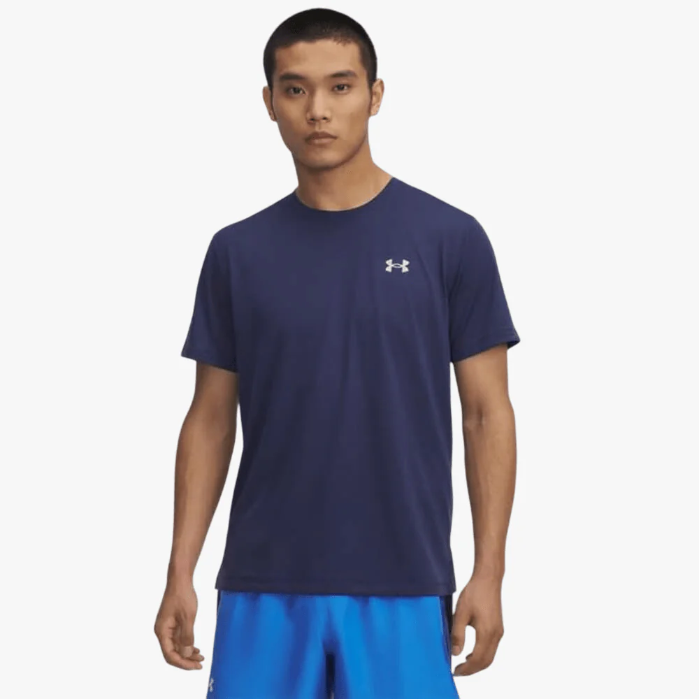 Under Armour Mens Launch Short Sleeve Tee Washed Navy