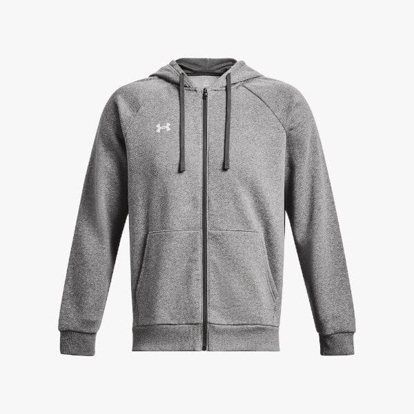 Under Armour Men's Rival Fleece Full Zip Hoodie 025 Grey - Image 4