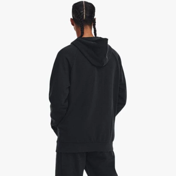 Under Armour Men's Rival Fleece Logo Hoodie Black 001 - Image 2