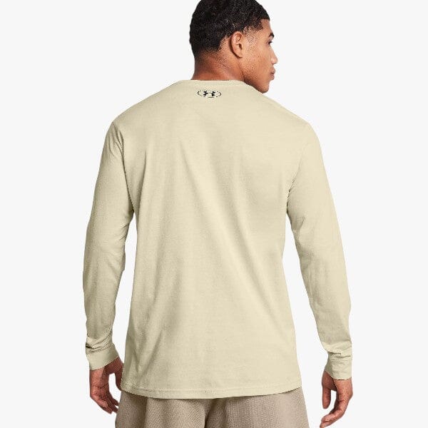 Under Armour Men's Sport style Left Chest Long Sleeve Tee 273 Beige - Image 2