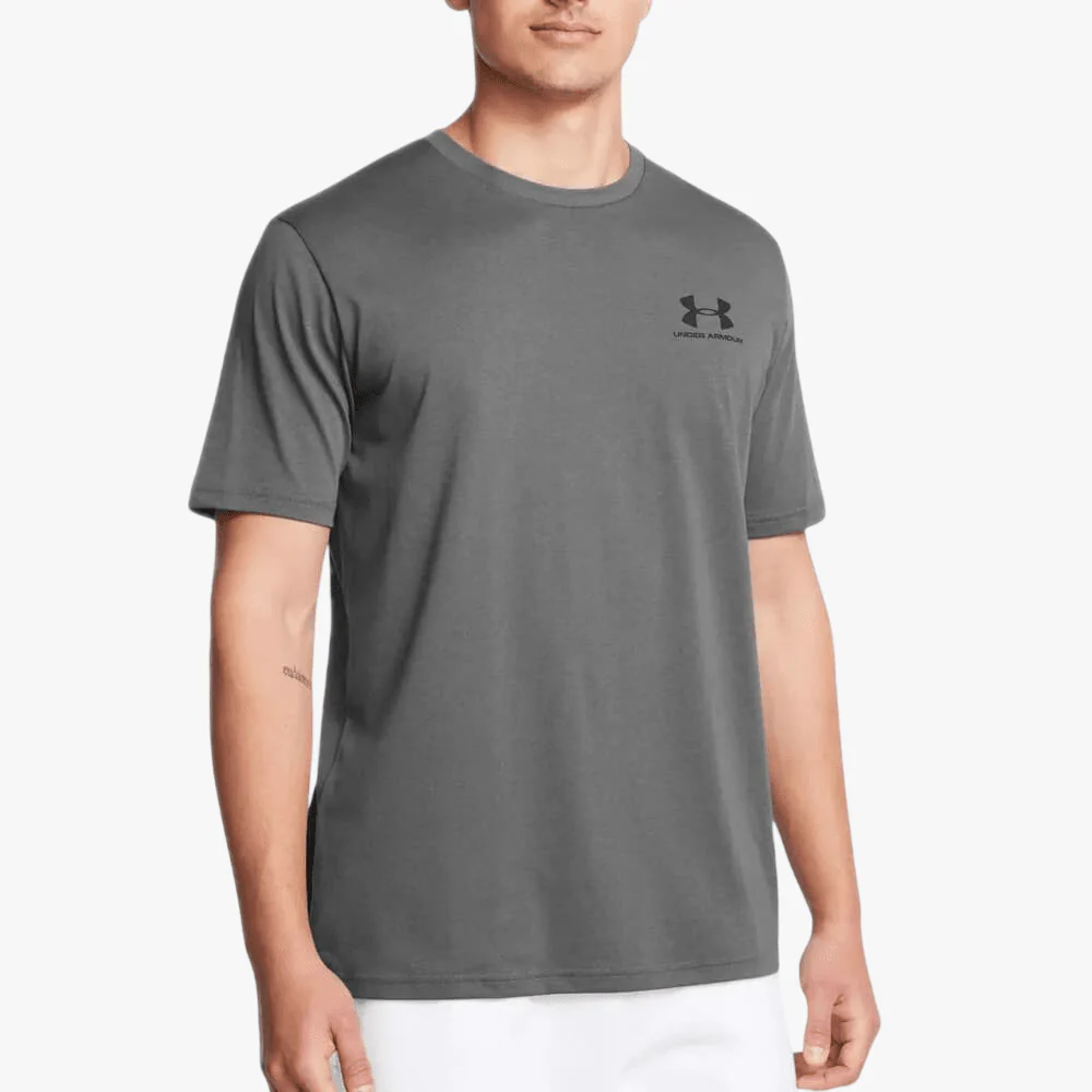 Under Armour Mens Sportstyle Left Chest Short Sleeve Tee 025 Grey