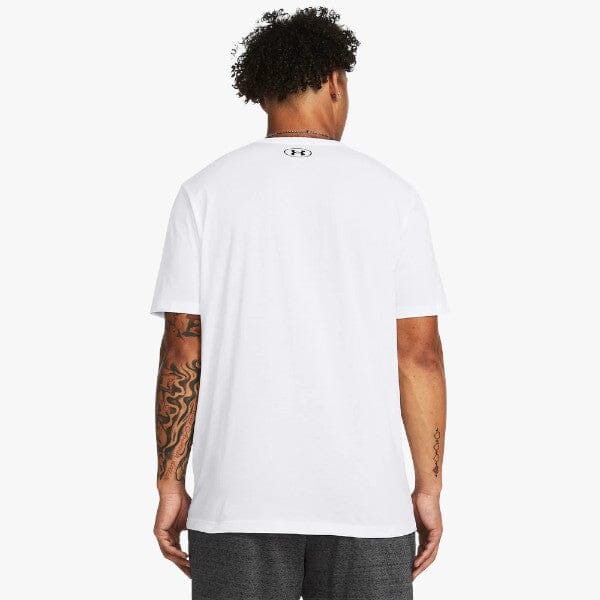 Under Armour Men's Sport style Logo Short Sleeve Tee 100 White - Image 2