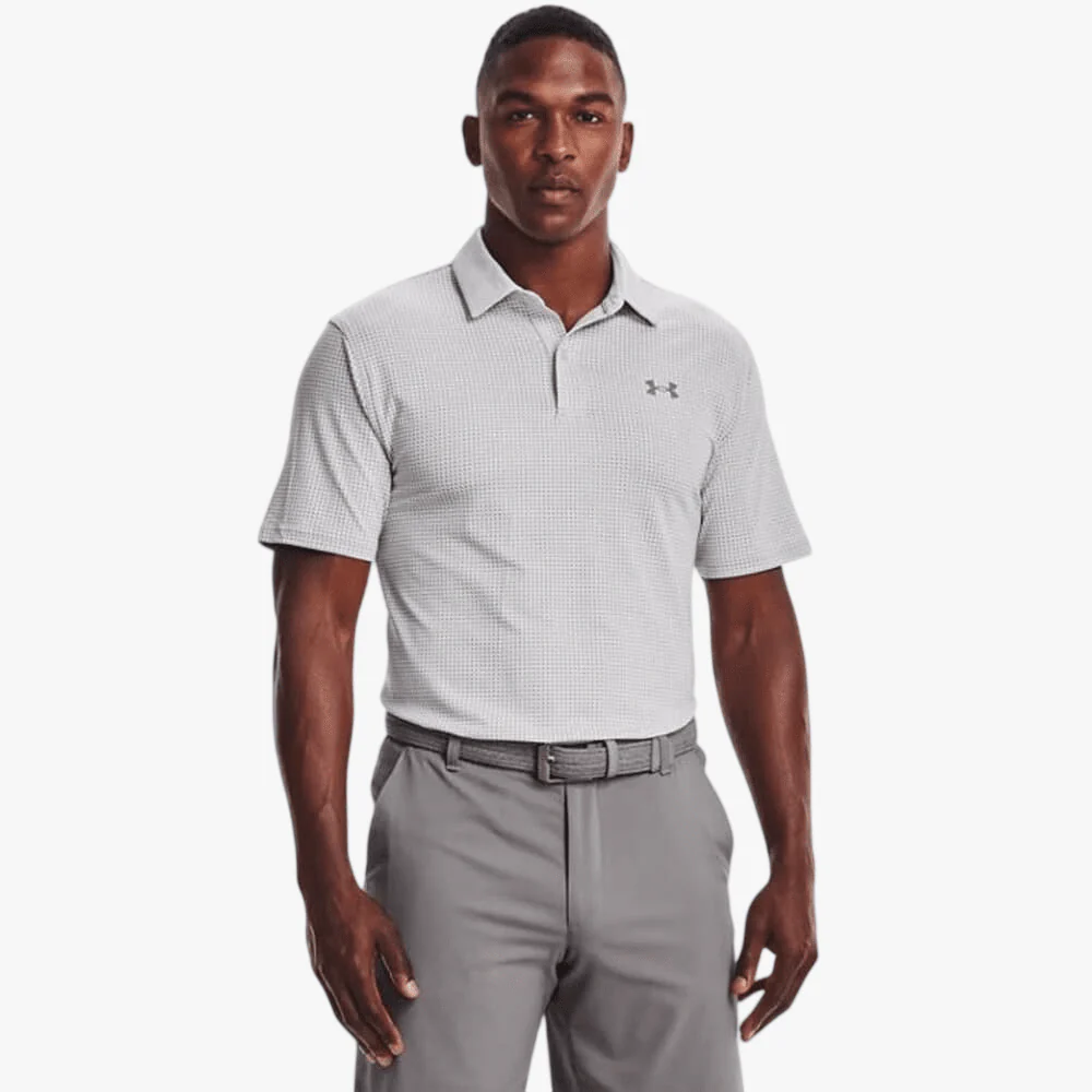 Under Armour Mens T2g Short Sleeve Golfer 069 Titanium