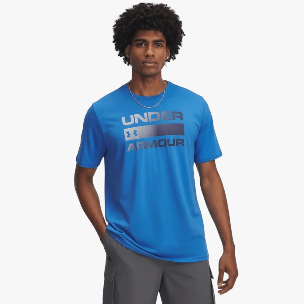 Under Armour Mens Team Issue Wordmark Short Sleeve Tee 402 Blue