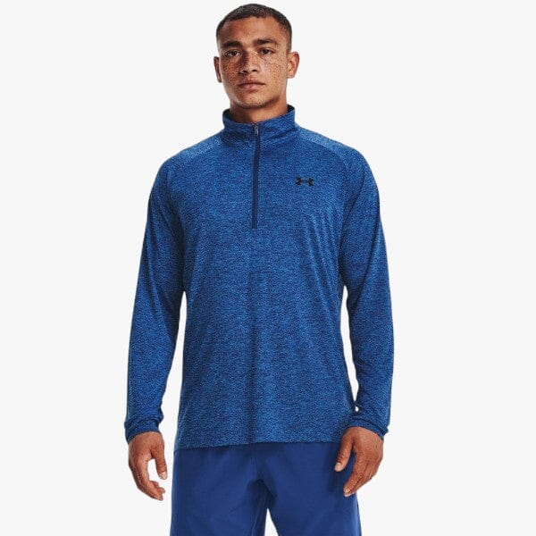 Under Armour Men's Tech 1/2 Zip Sweater 471 Blue Mel