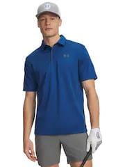 Under Armour Mens Tech Short Sleeve Golfer Varsity Blue