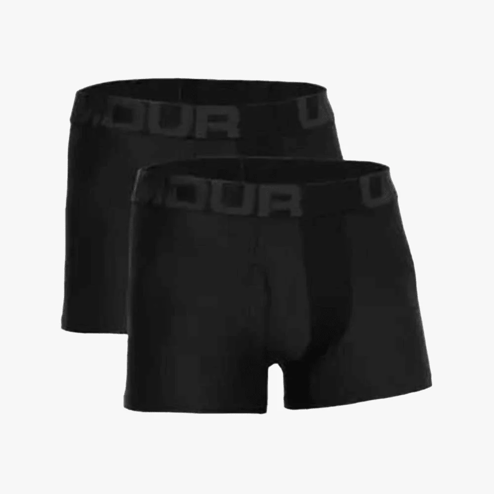 Under Armour Mens Ua Tech 3" Boxerjock 2 Pack 001 Black