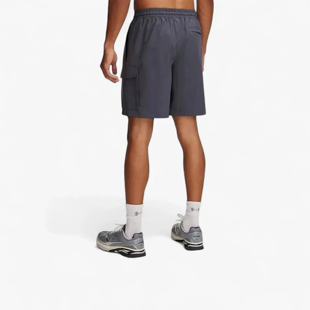 Under Armour Mens Vibe Woven Cargo Shorts 025 Castlerock - Image 3