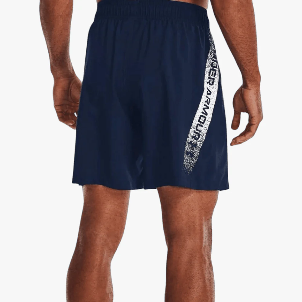 Under Armour Mens Woven Graphic Shorts 408 Academy
