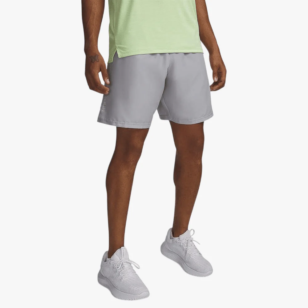 Under Armour Mens Woven Wordmark Shorts 011 Grey
