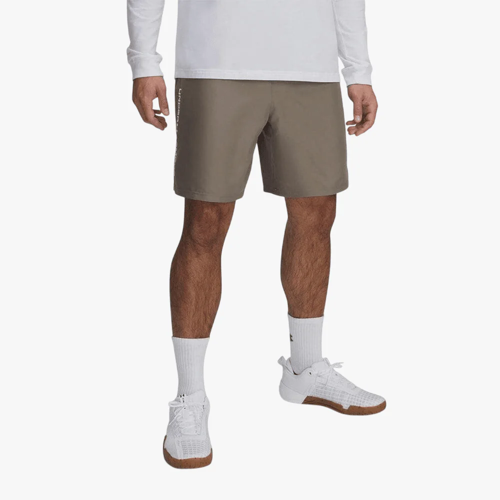 Under Armour Mens Woven Wordmark Shorts 201 Taupe