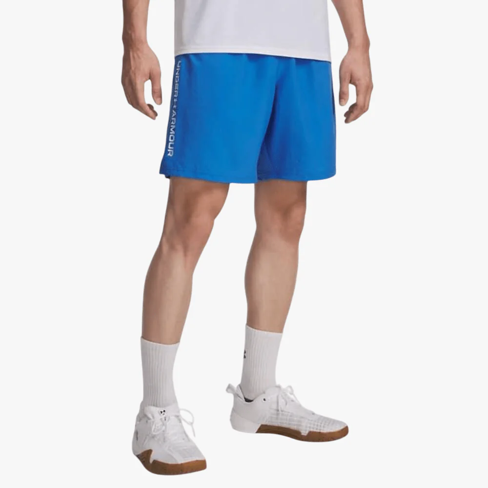 Under Armour Mens Woven Wordmark Shorts 402 Blue