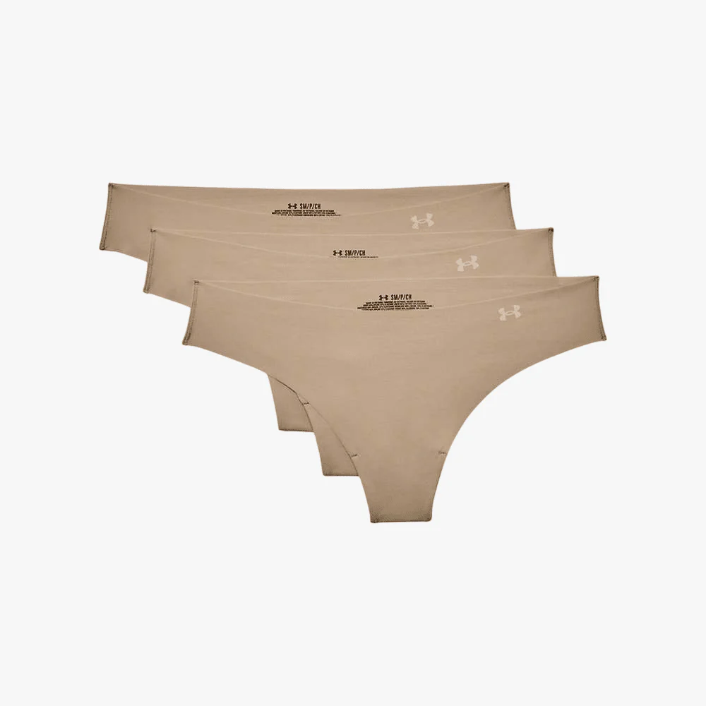 Under Armour Womens Mfo Ps Thong 3 Pack Beige