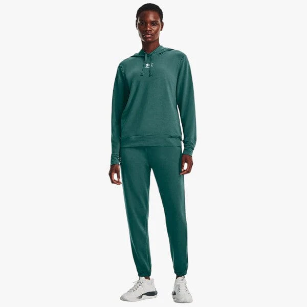 Under Armour Women's Rival Terry Hoodie 722 Blue - Image 4