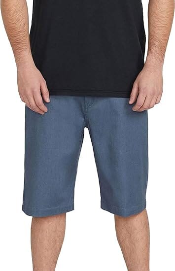 Volcom Mens V Monty Stretch Shorts Heather Blue - Image 2