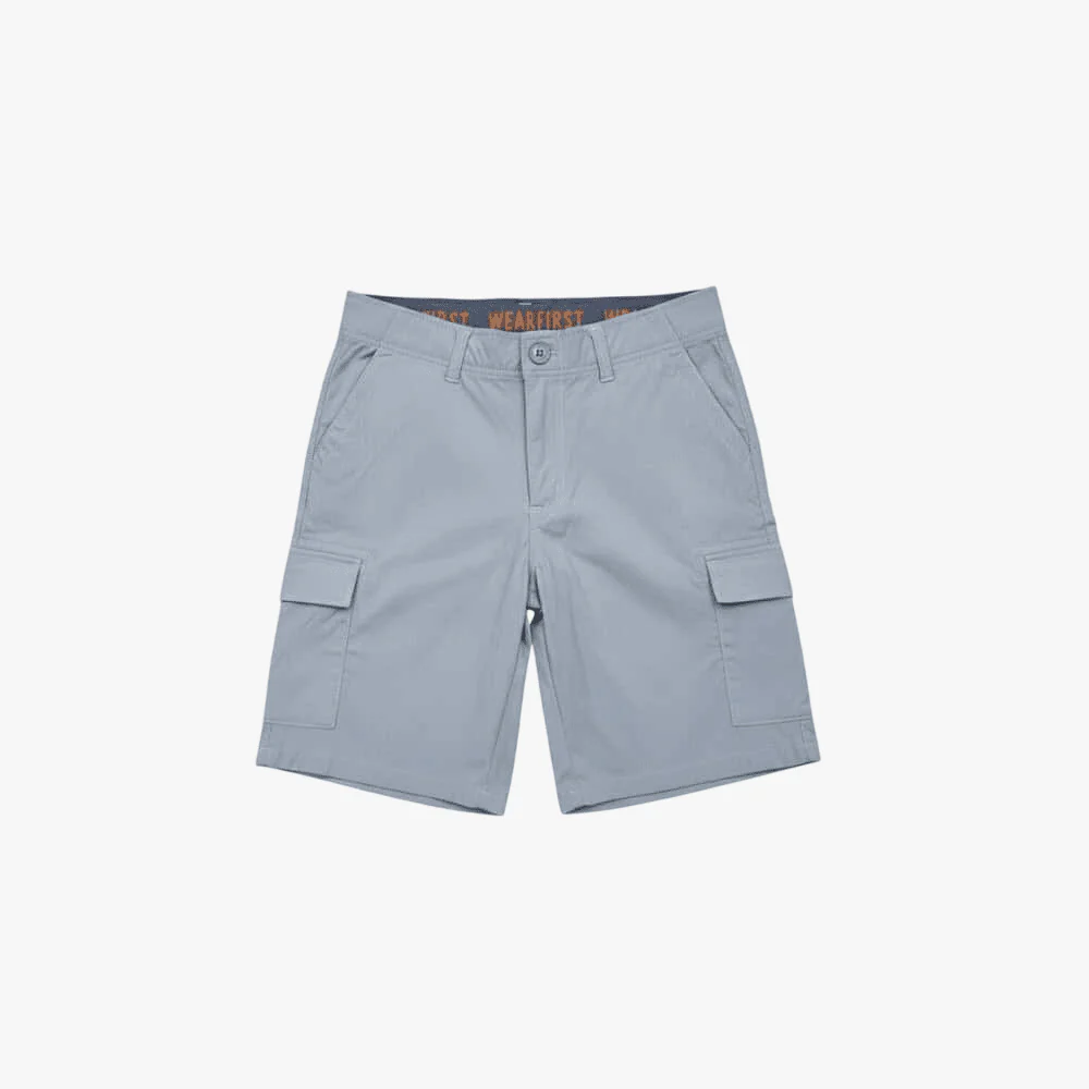 Wearfirst Mens Cargo Tech Shorts Light Grey