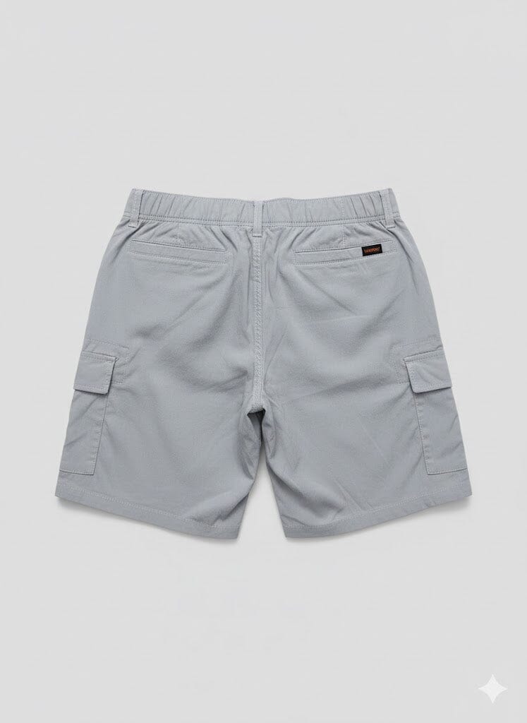 Wearfirst Mens Cargo Tech Shorts Light Grey - Image 2