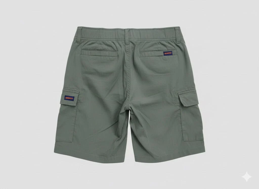 Wearfirst Mens Cargo Tech Shorts Olive - Image 2