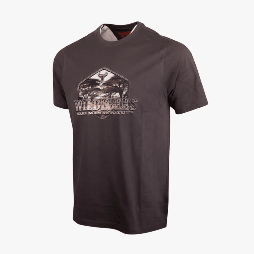 Wildebees Acacia Woodlook Tee Pewter