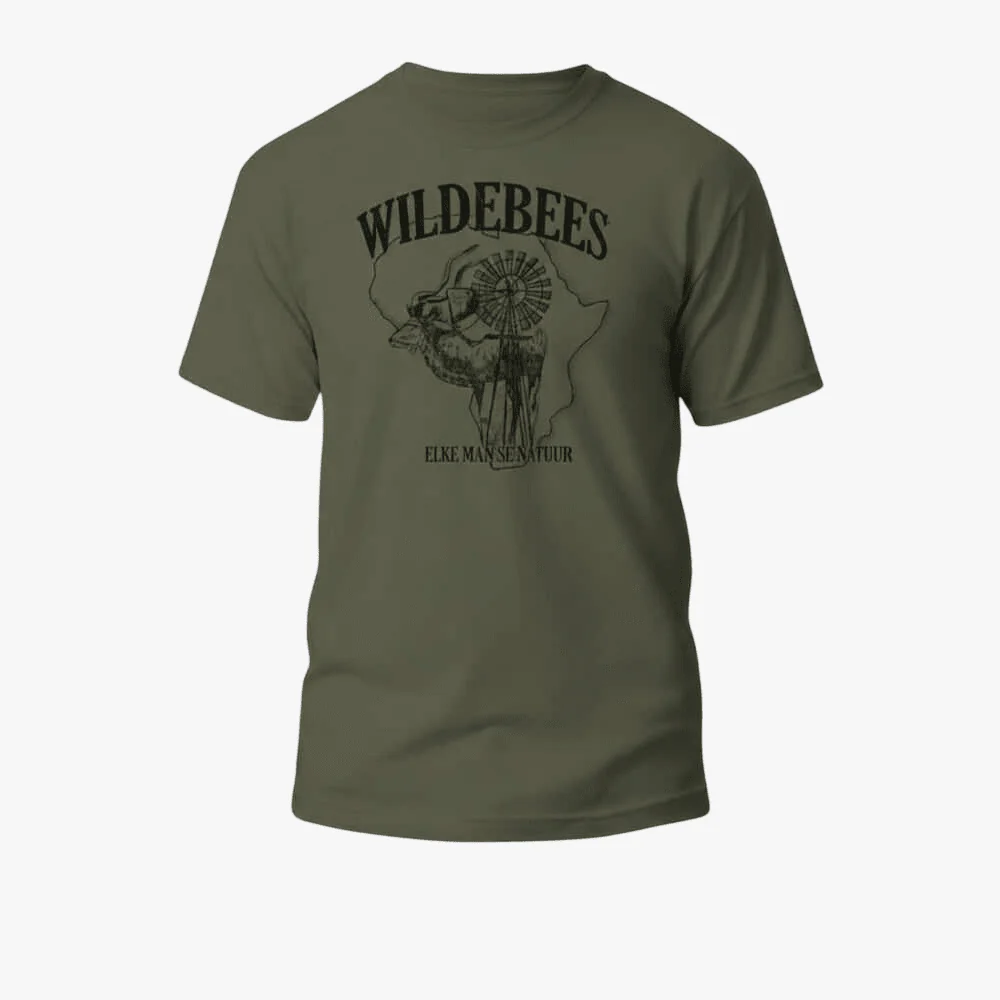 Wildebees Afrika Kudu Tee Moss